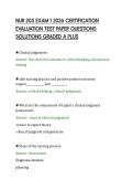 NUR 205 EXAM 1 2026 CERTIFICATION&NewLine;EVALUATION TEST PAPER QUESTIONS&NewLine;SOLUTIONS GRADED A PLUS