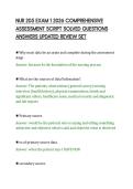 NUR 205 EXAM 1 2026 COMPREHENSIVE&NewLine;ASSESSMENT SCRIPT SOLVED QUESTIONS&NewLine;ANSWERS UPDATED REVIEW SET