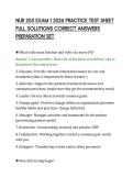 NUR 205 EXAM 1 2026 PRACTICE TEST SHEET&NewLine;FULL SOLUTIONS CORRECT ANSWERS&NewLine;PREPARATION SET&NewLine;