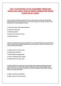 TNCC 9 TH EDITION FINAL ACTUAL EXAM NEWEST VERSION 2026&NewLine;QUESTION AND CORRECT DETAILED VERIFIED ANSWERS FROM VERIFIED&NewLine;SOURCES RATED A GRADE&period; 