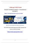 Claude Certified Architect - Foundations &lpar;CCAR-F&rpar; Practice Test Q&As