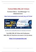 NSE 6 - FortiManager 7&period;6 Administrator NSE6&lowbar;FMG&lowbar;AD-7&period;6 Practice Test Q&As PDF