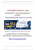 NSE 7 - Secure Networking 7&period;6 Architect NSE7&lowbar;FSN&lowbar;AR-7&period;6 Practice Test Q&As PDF