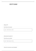 OECP QUESTIONS AND CORRECTLY WELL DEFINED ANSWERS