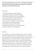 FME CERTIFIED PROFESSIONAL ACTUAL EXAM &ndash; QUESTIONS AND ANSWERS &vert;&NewLine;VERIFIED AND WELL DETAILED ANSWERS &vert; PLUS RATIONALES &vert; DOWNLOAD&NewLine;AND PASS &vert; LATEST EXAM UPDATE 2026&sol;2027