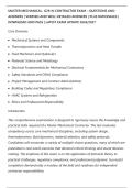 MASTER MECHANICAL- G29-N-CONTRACTOR EXAM &ndash; QUESTIONS AND&NewLine;ANSWERS &vert; VERIFIED AND WELL DETAILED ANSWERS &vert; PLUS RATIONALES &vert;&NewLine;DOWNLOAD AND PASS &vert; LATEST EXAM UPDATE 2026&sol;2027