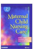 Maternal-Newborn Nursing&colon; The Critical Components of Nursing Care&comma; 3rd Edition &vert; Comprehensive Test Bank &vert; Chapter-Based Practice Questions with Verified Answers