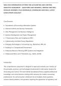 WGU D561 INFORMATION SYSTEMS FOR ACCOUNTING AND CONTROL&NewLine;OBJECTIVE ASSESSMENT &ndash; QUESTIONS AND ANSWERS &vert; VERIFIED AND WELL&NewLine;DETAILED ANSWERS &vert; PLUS RATIONALES &vert; DOWNLOAD AND PASS &vert; LATEST&NewLine;EXAM UPDATE 2026&sol;2027