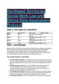 S-Tier Northwest Territories Social Work Law & Ethics Exam Bank &lpar;44&plus; Q&A&rpar; &vert; CFSA&comma; MHA & CASW 2026&sol;2027&NewLine;'