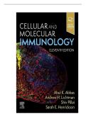 TEST BANK FOR Cellular and Molecular Immunology 11th Edition by Abul K&period; Abbas&comma; Andrew H&period; Lichtman ISBN&colon;978-0443283581 COMPLETE GUIDE ALL CHAPTERS COVERED WITH RATIONALES 100&percnt; VERIFIED A&plus; GRADE ASSURED&excl;&excl;&excl;&excl;&excl;NEW LATEST UPDATE&excl;&excl;&excl;&excl;&excl;