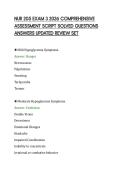 NUR 205 EXAM 3 2026 COMPREHENSIVE&NewLine;ASSESSMENT SCRIPT SOLVED QUESTIONS&NewLine;ANSWERS UPDATED REVIEW SET