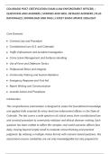 COLORADO POST CERTIFICATION EXAM &lpar;LAW ENFORCEMENT OFFICER&rpar; &NewLine;QUESTIONS AND ANSWERS &vert; VERIFIED AND WELL DETAILED ANSWERS &vert; PLUS&NewLine;RATIONALES &vert; DOWNLOAD AND PASS &vert; LATEST EXAM UPDATE 2026&sol;2027