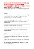 BASIC ARRHYTHMIA SENTARA TEST 2026 &vert; VERIFIED PRACTICE QUESTIONS & ANSWERS &vert; COMPLETE EXAM STUDY GUIDE WITH DETAILED RATIONALES