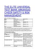 2026&sol;2027 THE ELITE UNIVERSAL TEST BANK&colon; Arkansas Cheer Safety&comma; NFHS Rules & Risk Management &vert; 22&plus; QA & Expert Rationales
