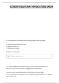 ILLINOIS PESTICIDE APPLICATOR CATEGORY 3B QUESTIONS AND CORRECT ANSWERS &vert; LATEST UPDATED EDITION