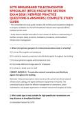SCTE BROADBAND TELECOMCENTER SPECIALIST &lpar;BTCS&rpar; FACILITIES SECTION EXAM 2026 &vert; VERIFIED PRACTICE QUESTIONS & ANSWERS &vert; COMPLETE STUDY GUIDE
