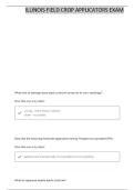 ILLINOIS FIELD CROPS PESTICIDE APPLICATION QUESTIONS AND CORRECT ANSWERS &vert; LATEST UPDATED EDITION
