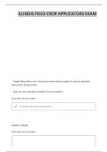 ILLINOIS PESTICIDE APPLICATOR- SEED TREATMENT QUESTIONS AND CORRECT ANSWERS &vert; LATEST UPDATED EDITION