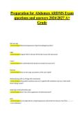 Preparation for Abdomen ARDMS Exam questions and answers 20262027 A&plus; Grade