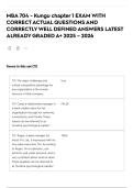 MBA 704 - Kungu chapter 1  EXAM WITH CORRECT ACTUAL QUESTIONS AND CORRECTLY WELL DEFINED ANSWERS LATEST ALREADY GRADED A&plus; 2025 &ndash; 2026