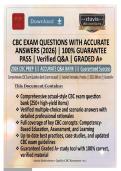 Certified Breastfeeding Counselor &lpar;CBC&rpar; PCE Exam 2024&ndash;2025 &ndash; 100 Actual Questions with Verified Answers and Detailed Explanations &vert; A&plus; Graded Study Guide