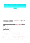 Portage PathoPhysiology Module 1 ProbleM set exaM Newest &NewLine;2025 actual exaM coMPlete  QuestioNs aNd correct detailed &NewLine;aNswers &lpar;Verified aNswers&rpar; &vert;already graded a&plus;&vert;&vert;braNd New &NewLine;VersioN&excl;&excl; 