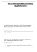 MEDICAL-SURGICAL RN A PROPHECY RELIAS QUESTIONS AND CORRECT ANSWERS 