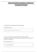 PROPHECY MEDICAL SURGICAL-TELEMETRY QUESTIONS AND CORRECT ANSWERS 