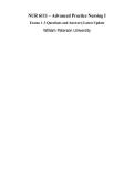 NUR 6111 &ndash; Advanced Practice Nursing I&NewLine;Exams 1&ndash;3 Questions and Answers&vert; Latest Update&NewLine;William Paterson University&NewLine;