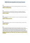 MQM 385 Actual Questions and Correct Answers