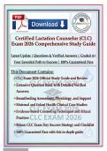 Certified Lactation Counselor &lpar;CLC&rpar; Exam 2026 &vert; Questions & Verified Answers &vert; Latest Update &vert; Graded A&plus;
