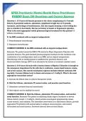 APEA Psychiatric Mental Health Nurse Practitioner &NewLine;PMHNP Exam 250 Questions and Correct Answers