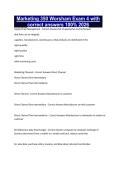 Marketing 350 Worsham Exam 4 with correct answers 100&percnt; 2026