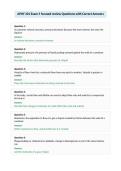 APHY 201 Exam 5 focused review Questions with Correct Answers