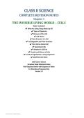 Class notes Science  