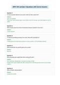 APHY 201 Lab Quiz 3 Questions with Correct Answers