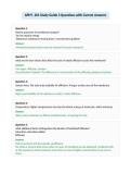 APHY&period; 201 Study Guide 3 Questions with Correct Answers