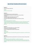 Aphy 201 Exam 5 Questions with Correct Answers