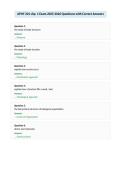 APHY 201 chp&period; 1 Exam 2025-2026 Questions with Correct Answers