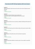 Final review for APHY 201 Exam Questions with Correct Answers