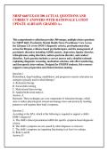 NRNP 6665 EXAM 300 ACTUAL QUESTIONS AND &NewLine;CORRECT ANSWERS WITH RATIONALE LATEST &NewLine;UPDATE ALREADY GRADED A&plus;