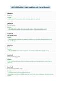 APHY 201 Outline 3 Exam Questions with Correct Answers