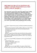 NRNP 6568 EXAM 300 ACTUAL QUESTIONS AND &NewLine;CORRECT ANSWERS WITH RATIONALE LATEST &NewLine;UPDATE ALREADY GRADED A&plus;