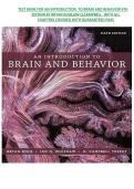 Test Bank for An Introduction to Brain and Behavior&comma; 6th Edition by Bryan Kolb & Ian Q&period; Campbell &vert; Complete All Chapters &vert; Exam Preparation & Practice Questions
