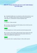 HESI LPN- Entrance Questions and Answers with Verified Solutions &vert;&NewLine;Latest 2026 Update