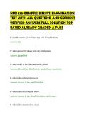 NUR 210 COMPREHENSIVE EXAMINATION&NewLine;TEST WITH ALL QUESTIONS AND CORRECT&NewLine;VERIFIED ANSWERS FULL SOLUTION TOP&NewLine;RATED ALREADY GRADED A PLUS