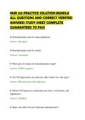 NUR 210 PRACTICE SOLUTION BUNDLE&NewLine;ALL QUESTIONS AND CORRECT VERIFIED&NewLine;ANSWERS STUDY SHEET COMPLETE&NewLine;GUARANTEED TO PASS