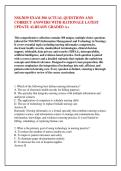 NSG3039 EXAM 300 ACTUAL QUESTIONS AND &NewLine;CORRECT ANSWERS WITH RATIONALE LATEST &NewLine;UPDATE ALREADY GRADED A&plus;