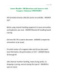 Ammo Handler 108 Questions and Answers with Complete Solutions UPDATED&excl;&excl;&excl;&period;