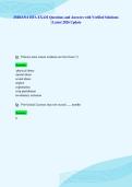 INDIANA HFA EXAM Questions and Answers with Verified Solutions&NewLine;&vert; Latest 2026 Update